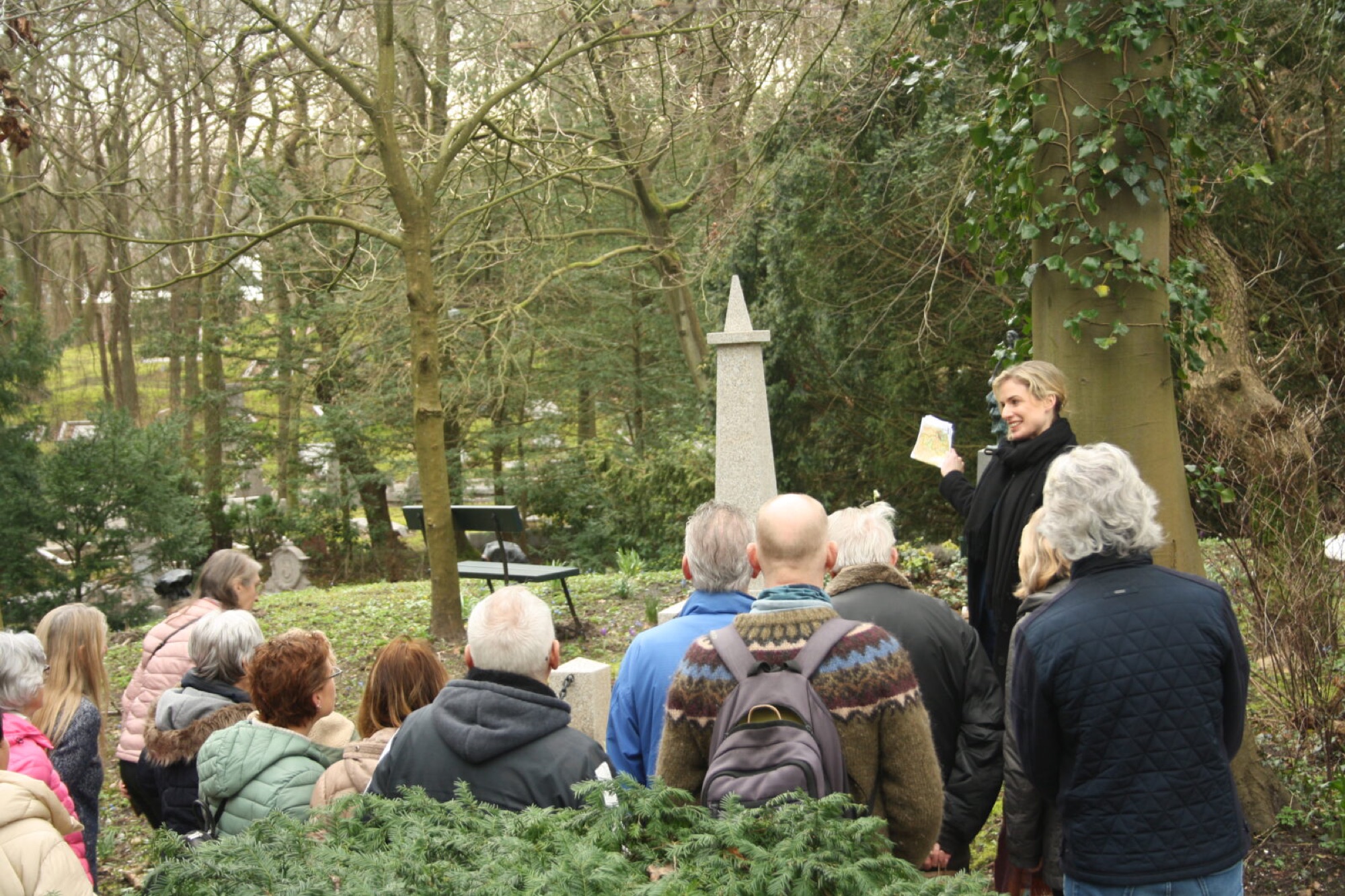 Drukbezochte wandeling